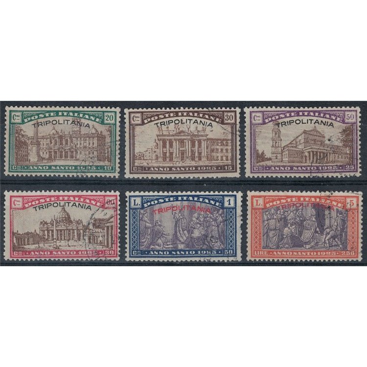 COLONIE TRIPOLITANIA 1925 Anno Santo 6v us
