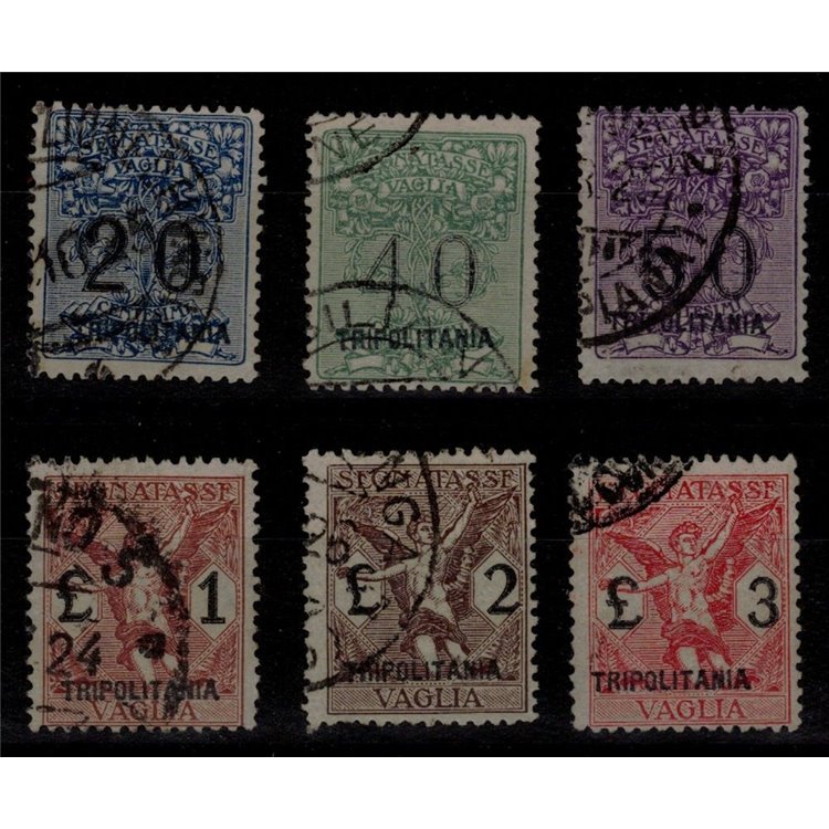 TRIPOLITANIA 1924 Postage due money order 6v us ©