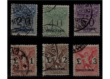 TRIPOLITANIA 1924 Postage due money order 6v us ©