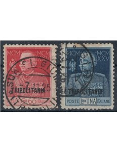 TRIPOLITANIA 1925-26 Giubileo del Re dent. 11 2v us