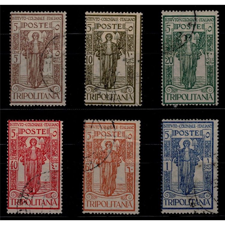 TRIPOLITANIA 1926 Italian Colonial Institute 6v us