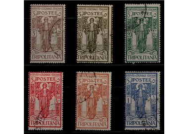 TRIPOLITANIA 1926 Istituto Coloniale Italiano 6v us