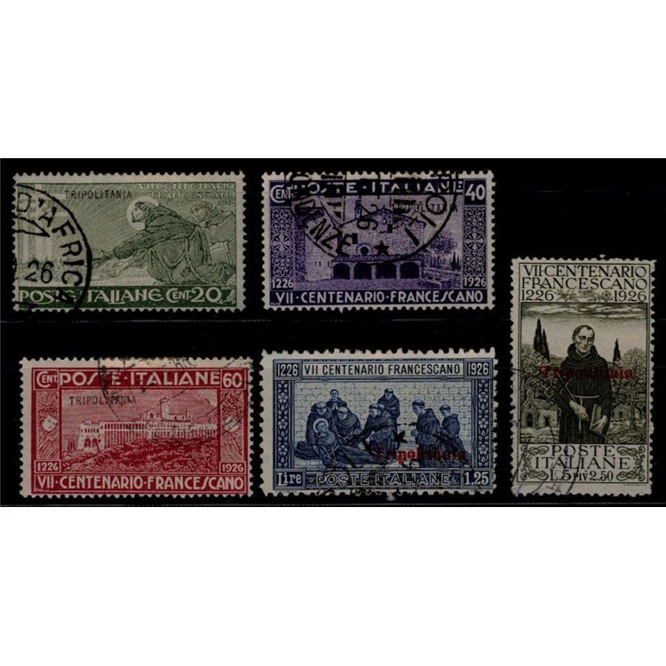 TRIPOLITANIA 1926 San Francesco 5v us