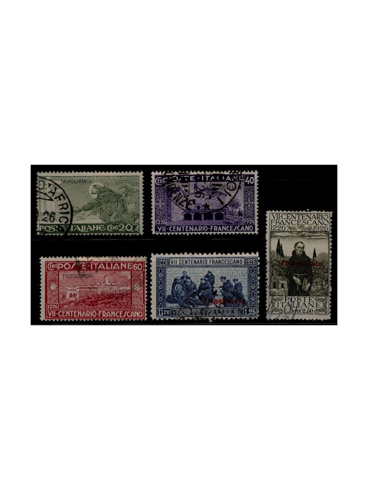 TRIPOLITANIA 1926 San Francesco 5v us