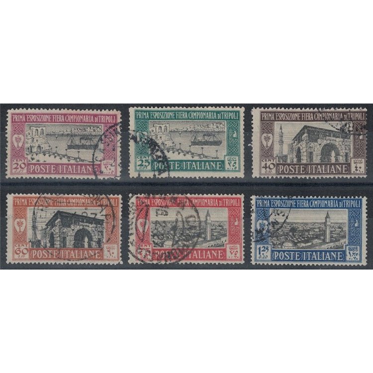 TRIPOLITANIA 1927 1st Tripoli Fair 6v us