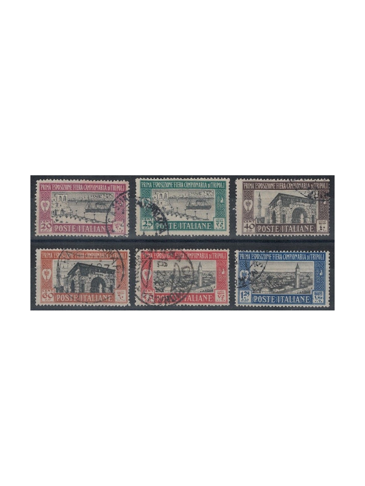 TRIPOLITANIA 1927 1st Tripoli Fair 6v us