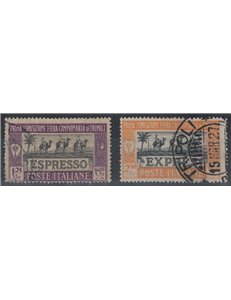 TRIPOLITANIA 1927 1st Tripoli Fair, 2v US express