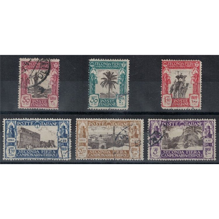 TRIPOLITANIA 1928 2nd Tripoli Fair 6v us