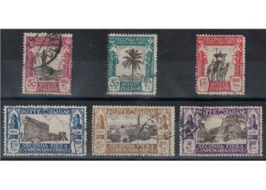 TRIPOLITANIA 1928 2ª Fiera di Tripoli 6v us