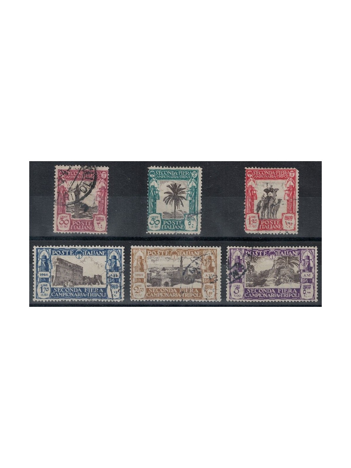 TRIPOLITANIA 1928 2nd Tripoli Fair 6v us