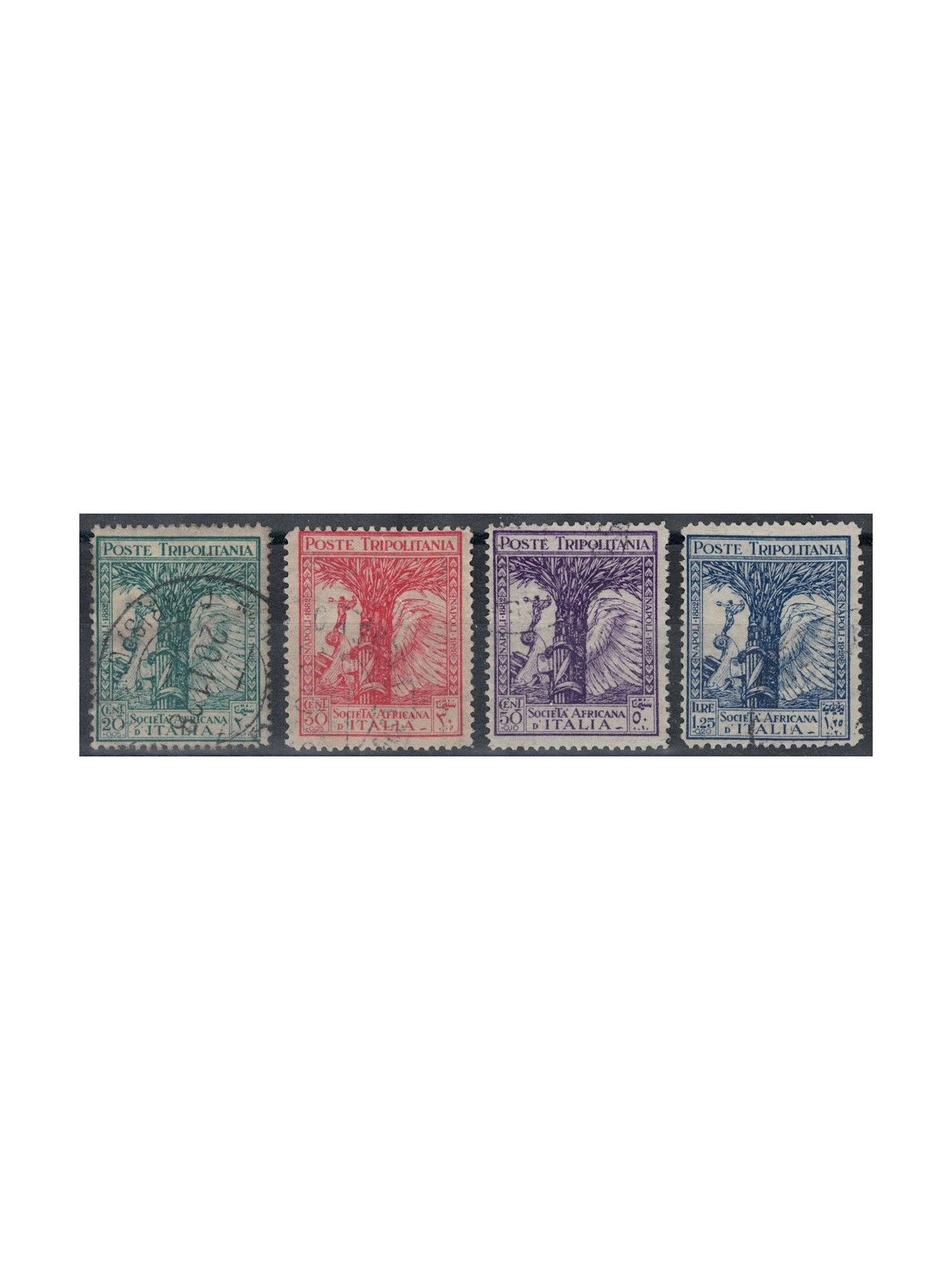TRIPOLITANIA 1928 Società Africana d'Italia 4v us