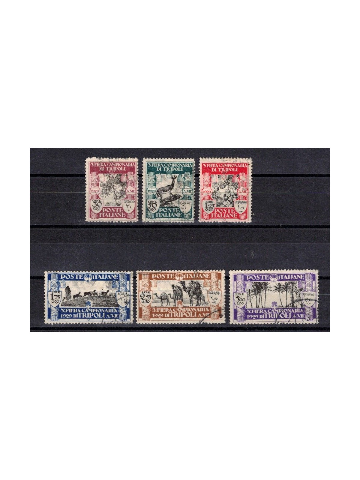 TRIPOLITANIA 1929 3rd Tripoli Fair 6v us