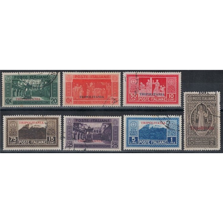TRIPOLITANIA 1929 Abbey of Montecassino 7v us
