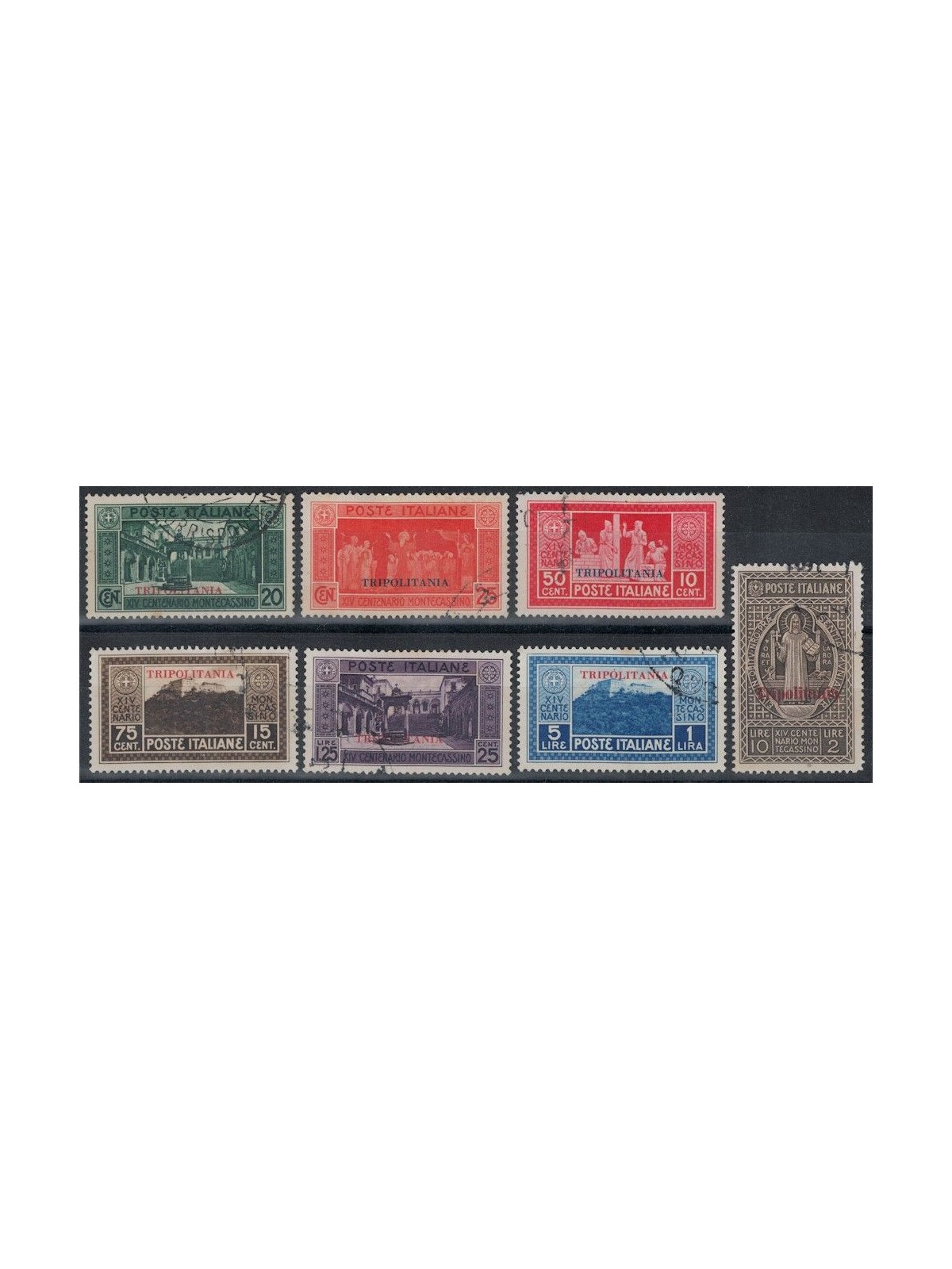 TRIPOLITANIA 1929 Abbey of Montecassino 7v us