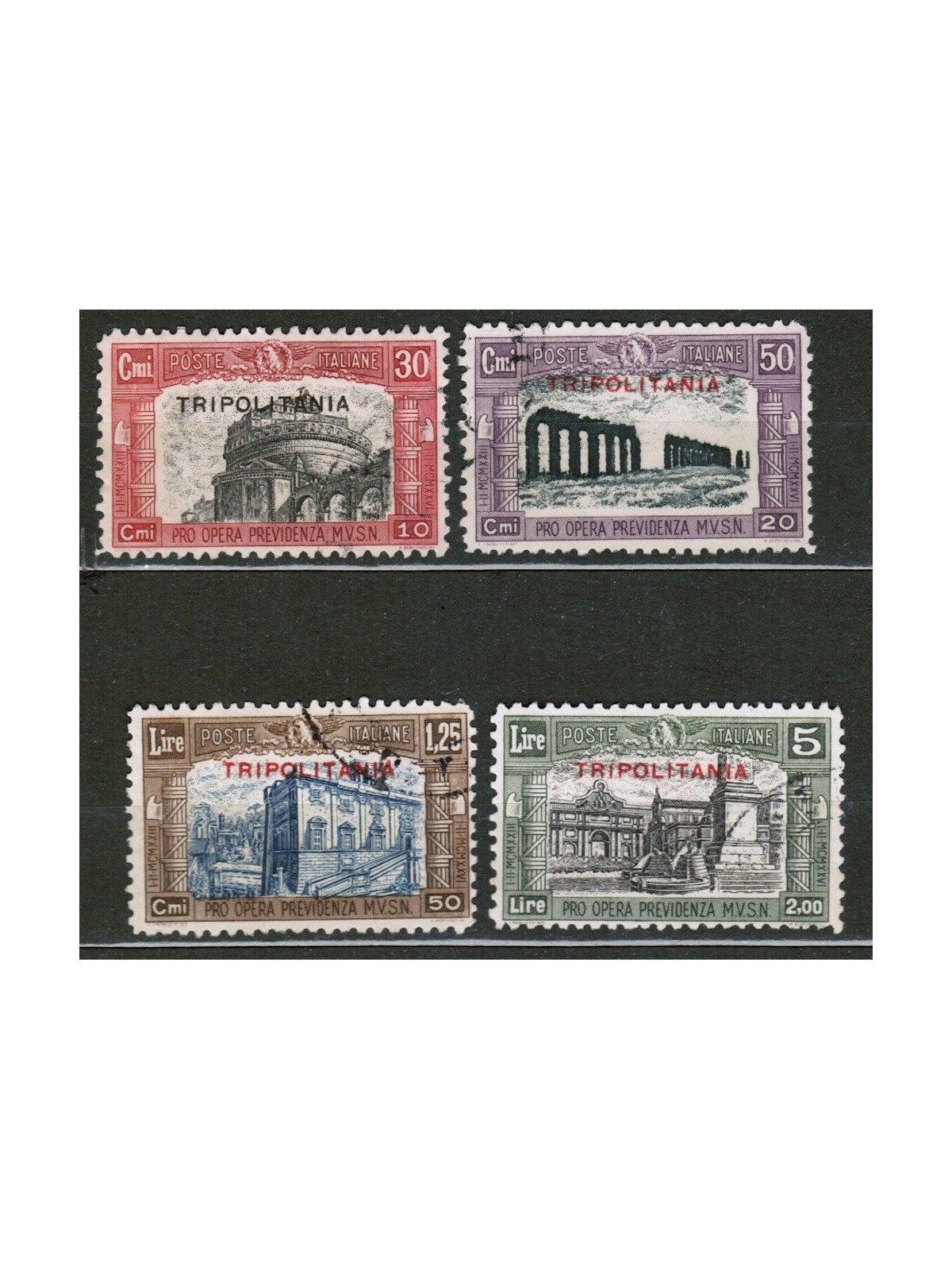 TRIPOLITANIA 1929 Militia II 4v us