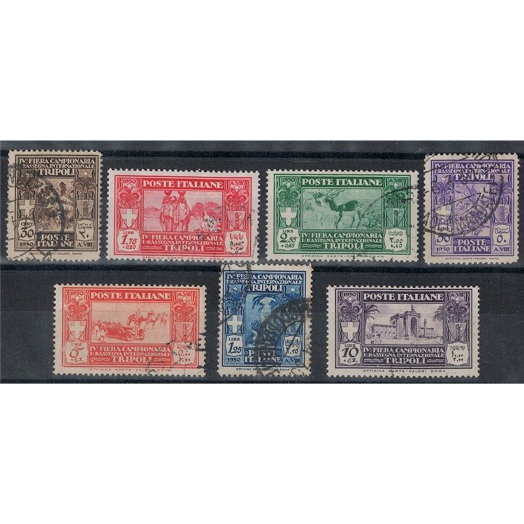 TRIPOLITANIA 1930 4th Tripoli Fair 7v us