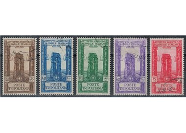 TRIPOLITANIA 1930 Colonial Agricultural Institute 5v us