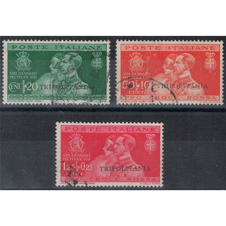 TRIPOLITANIA 1930 Wedding of Prince Umberto 3v us