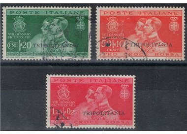 TRIPOLITANIA 1930 Wedding of Prince Umberto 3v us