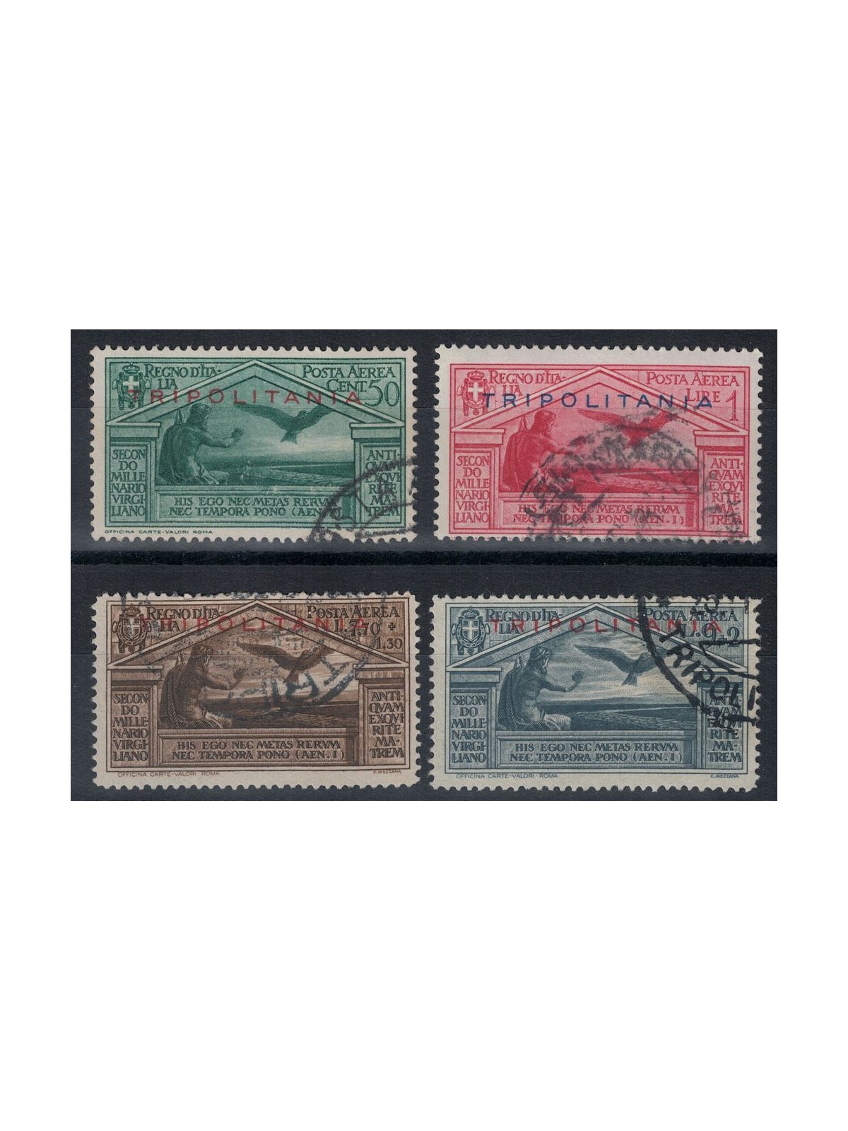 TRIPOLITANIA 1930 Virgil (airmail) 4v us