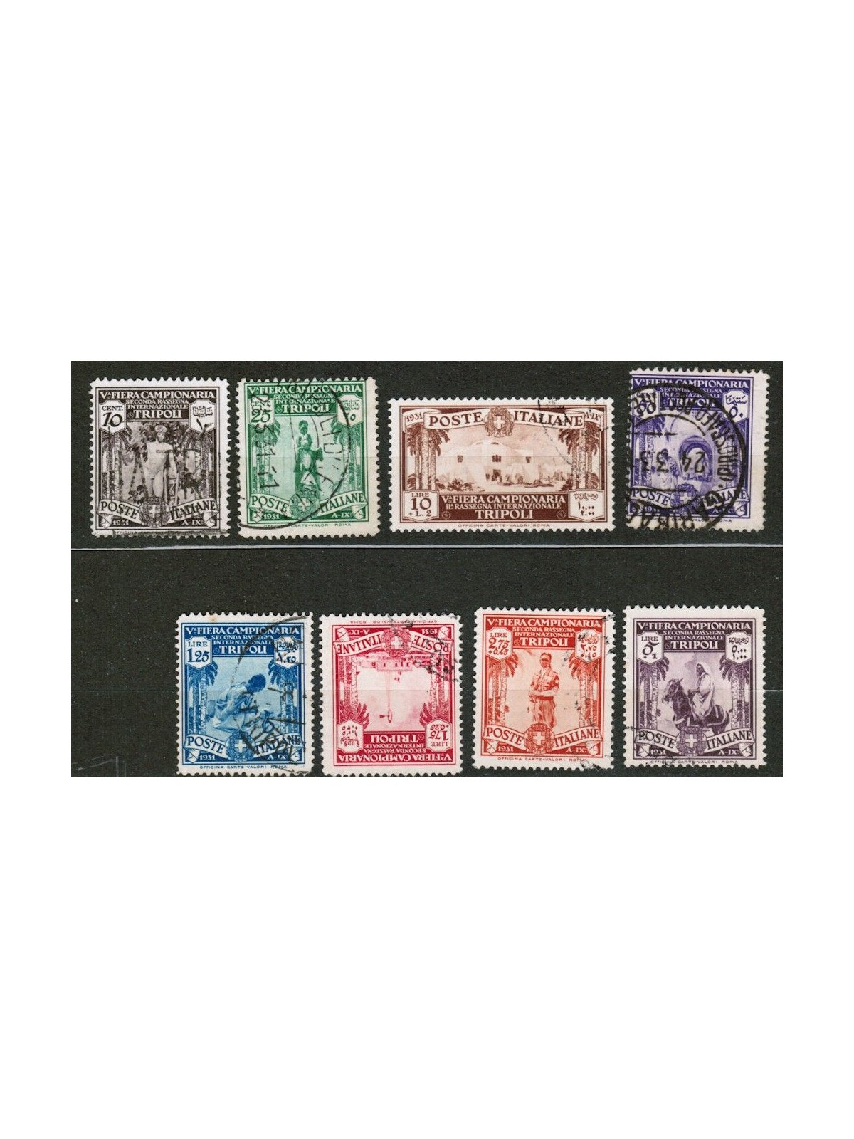 TRIPOLITANIA 1931 5th Tripoli Fair 8v us