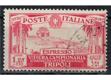 TRIPOLITANIA 1931 5th Tripoli Fair, US Express