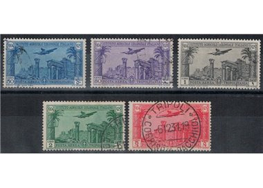 TRIPOLITANIA 1931 Colonial Agricultural Institute (airmail) 5v us
