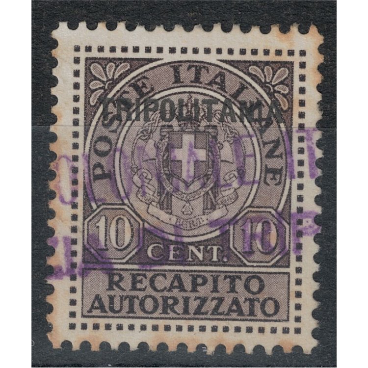 TRIPOLITANIA 1931 Recapito autorizzato bruno us ©
