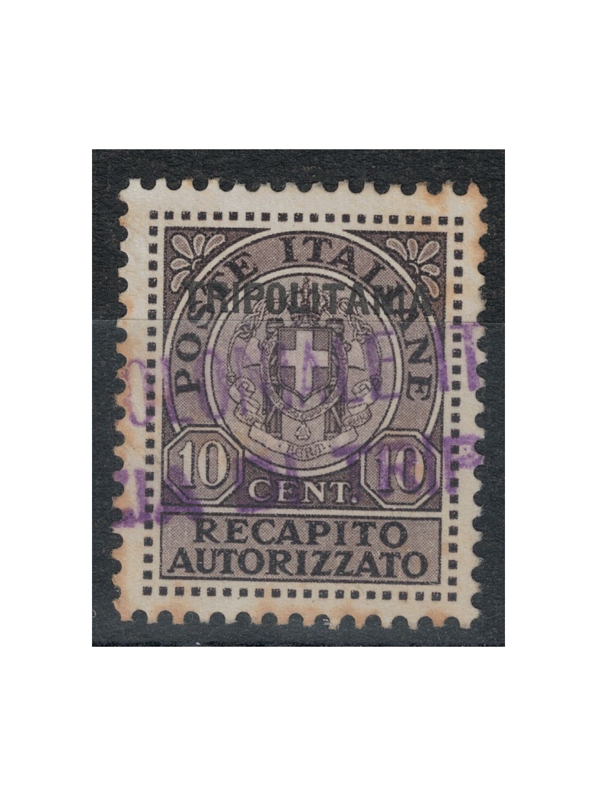 TRIPOLITANIA 1931 Recapito autorizzato bruno us ©