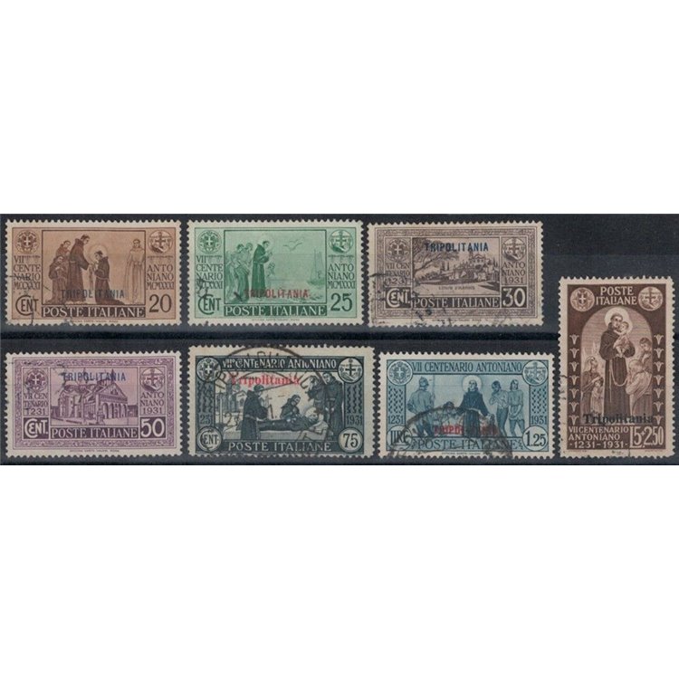 TRIPOLITANIA 1931 Sant'Antonio 7v us
