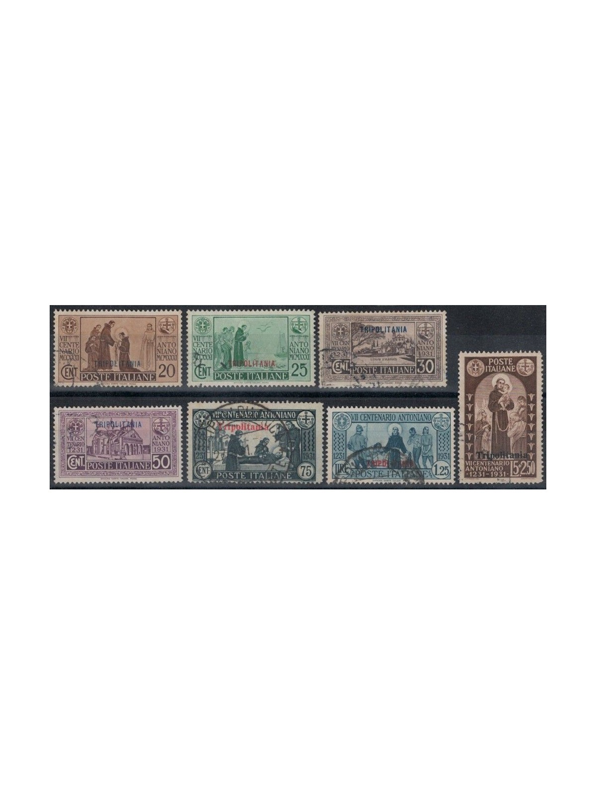 TRIPOLITANIA 1931 Sant'Antonio 7v us