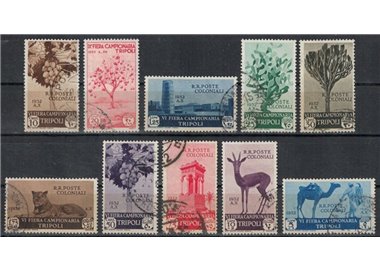 TRIPOLITANIA 1932 6th Tripoli Fair 10v us