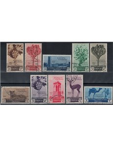 COLONIE TRIPOLITANIA 1932 6ª Fiera di Tripoli 10v us