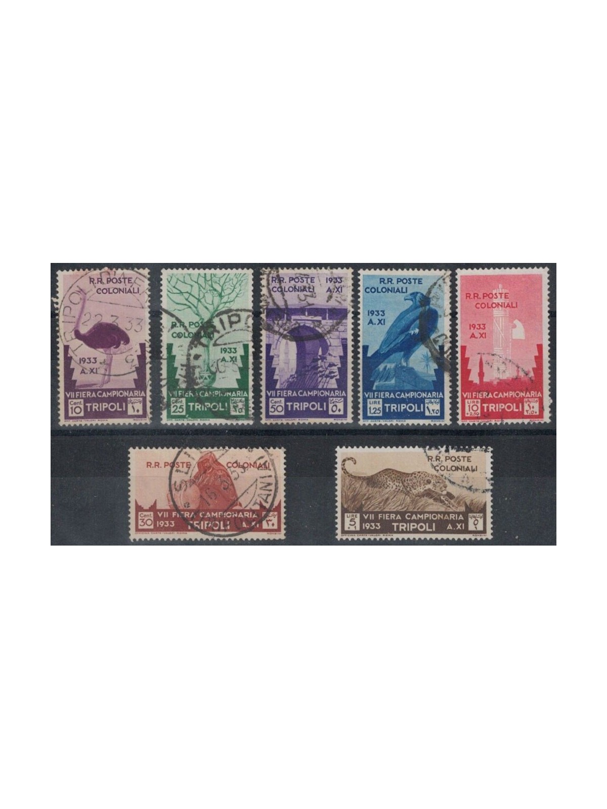 TRIPOLITANIA 1933 7th Tripoli Fair 7v us