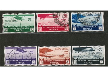 TRIPOLITANIA 1933 7th Tripoli Fair (airmail) 6v us