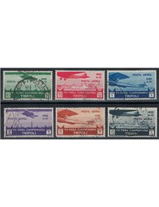 COLONIE TRIPOLITANIA 1933 7ª Fiera di Tripoli (posta aerea) 6v us