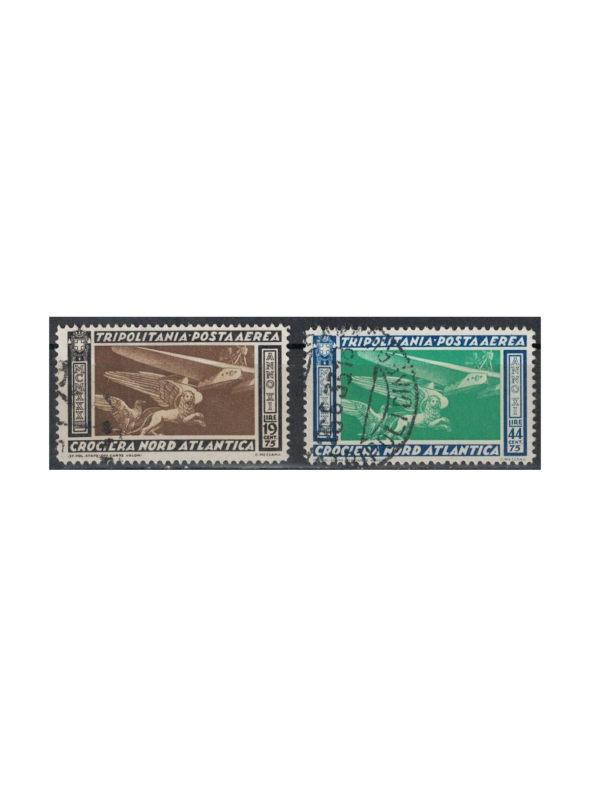 TRIPOLITANIA 1933 Crociera Balbo 2v us ©