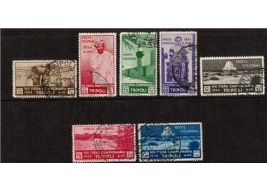 TRIPOLITANIA 1934 8th Tripoli Fair 7v us