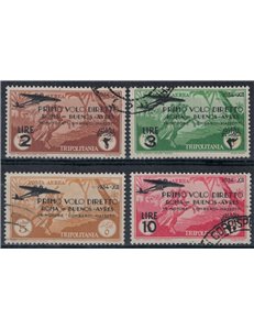 TRIPOLITANIA 1934 Volo Roma-Buenos Aires 4v us