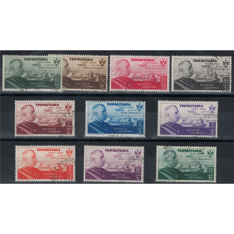 TRIPOLITANIA 1934 Rome-Mogadishu Flight 10v us