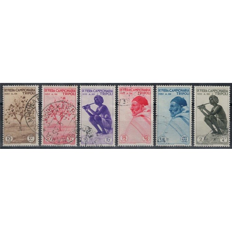 TRIPOLITANIA 1935 9th Tripoli Fair 6v us