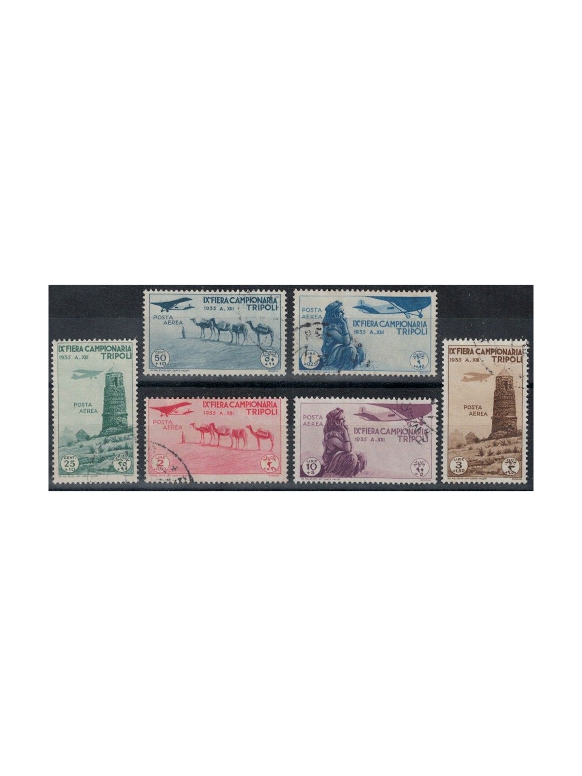 TRIPOLITANIA 1935 9th Tripoli Fair (airmail) 6v us
