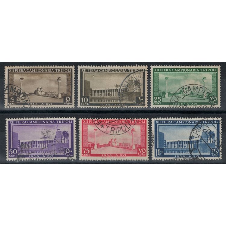 TRIPOLITANIA 1938 12ª Fiera di Tripoli 6v us