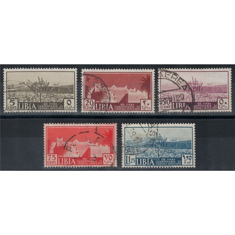 TRIPOLITANIA 1939 13th Tripoli Fair 5v us