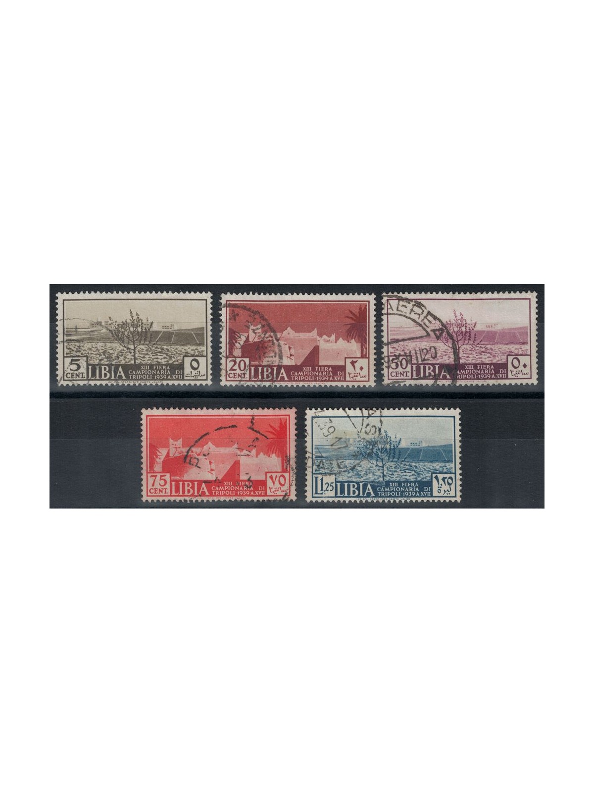 TRIPOLITANIA 1939 13th Tripoli Fair 5v us