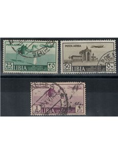 TRIPOLITANIA 1939 13ª Fiera di Tripoli (posta aerea) 3v us