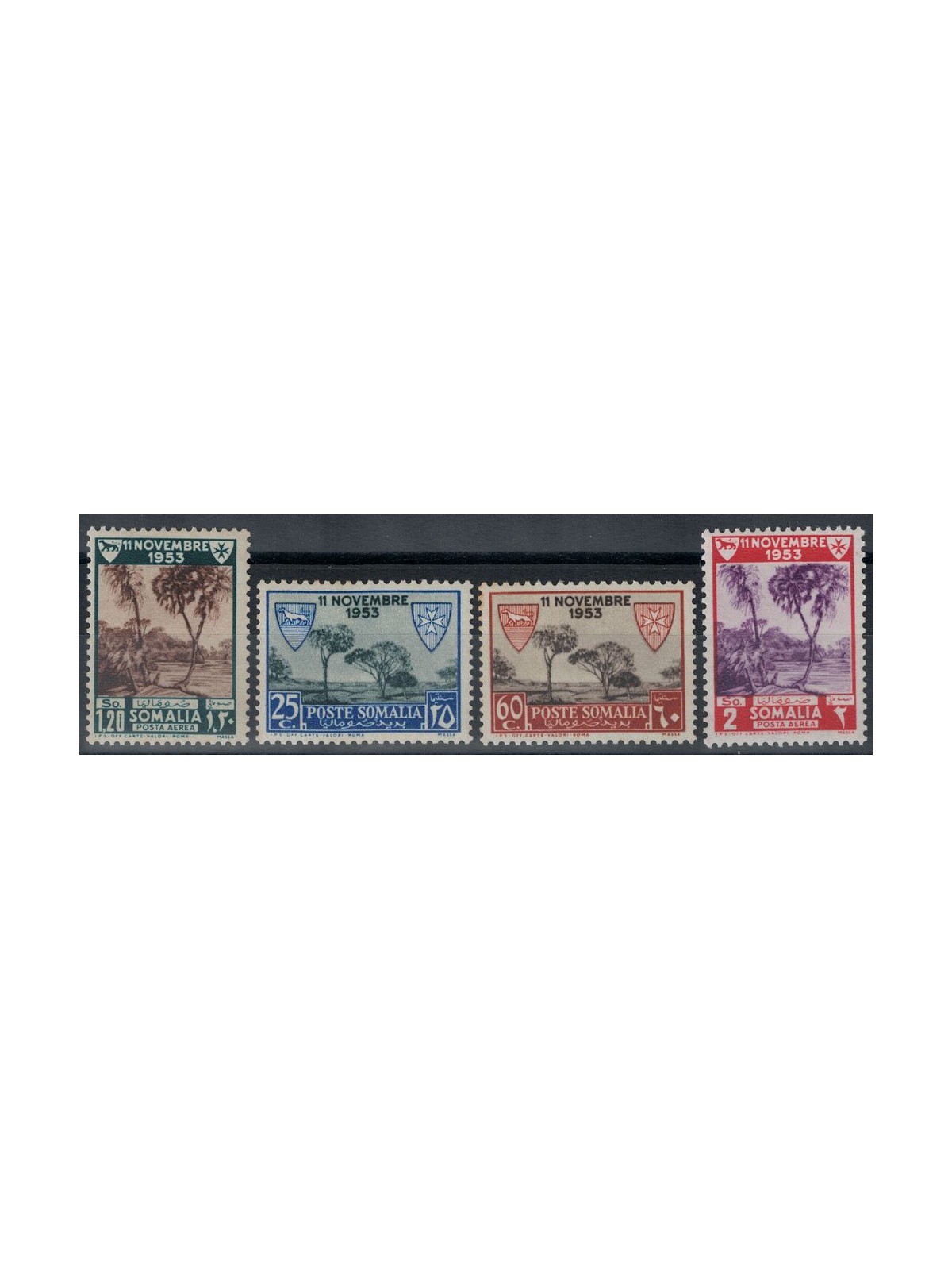 SOMALIA AFIS 1954 Lebbrosari dei Cavalieri di Malta 4v MNH**
