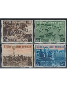 SOMALIA AFIS 1955 3ª Fiera della Somalia 4v MNH**