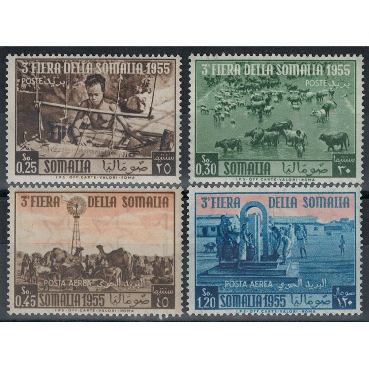 SOMALIA AFIS 1955 3rd Somali Fair 4v MNH**