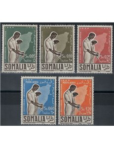 SOMALIA AFIS 1956 First Somali Legislative Assembly 5v MNH**